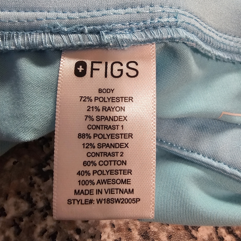 FIGS Women's Zamora Jogger Scrub Pants - Neon Blue Sz: XS - Picture 12 of 14